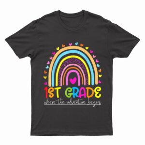 1st Grade Rainbow Teacher Team First Grade Squad T-Shirt