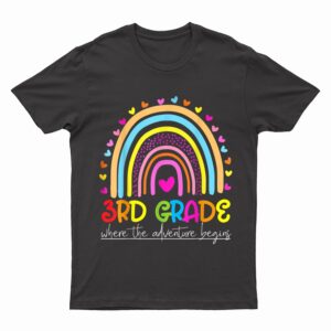 3rd Grade Rainbow Teacher Team Third Grade Squad T-Shirt