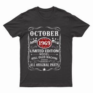 53 Years Old Gifts Decoration October 1969 53rd Birthday T-Shirt
