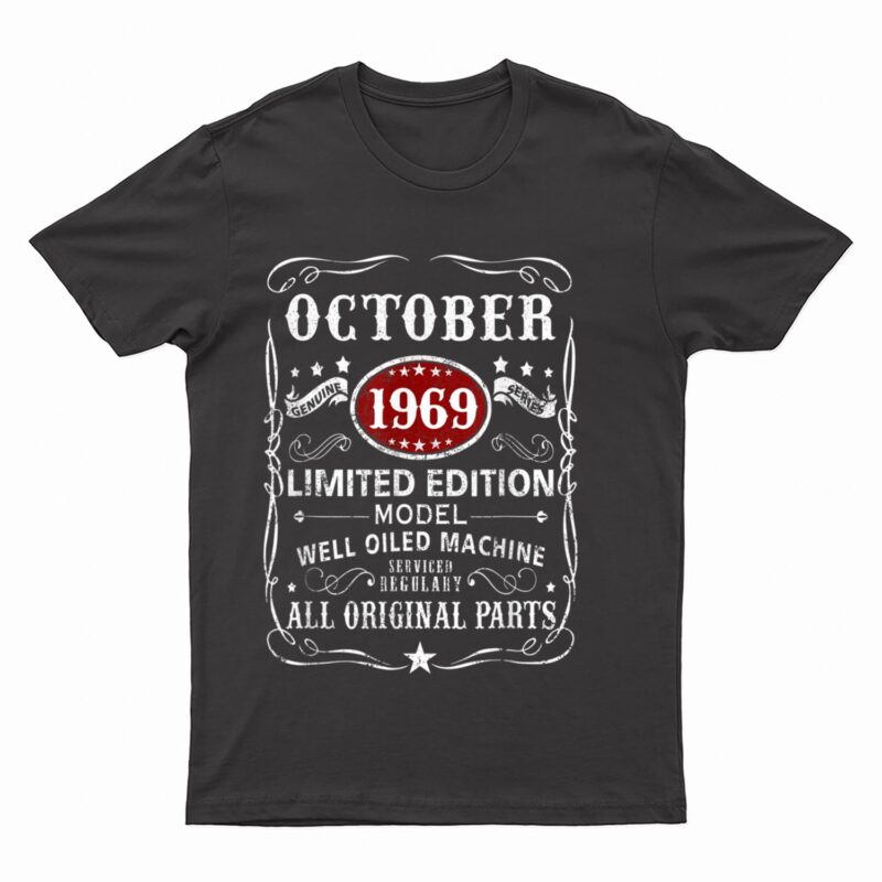 53 Years Old Gifts Decoration October 1969 53rd Birthday T-Shirt
