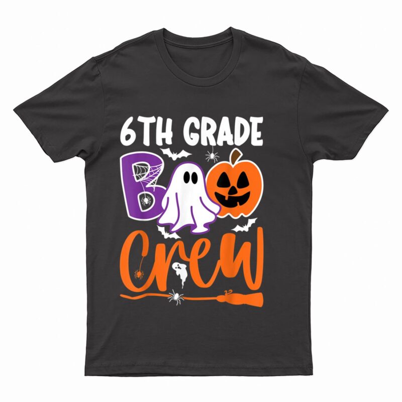 6th Grade Boo Crew Teacher Student Halloween Costume T-Shirt