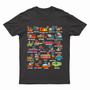 Alphabet Learning Transportation Animal Letter ABCs teacher T-Shirt