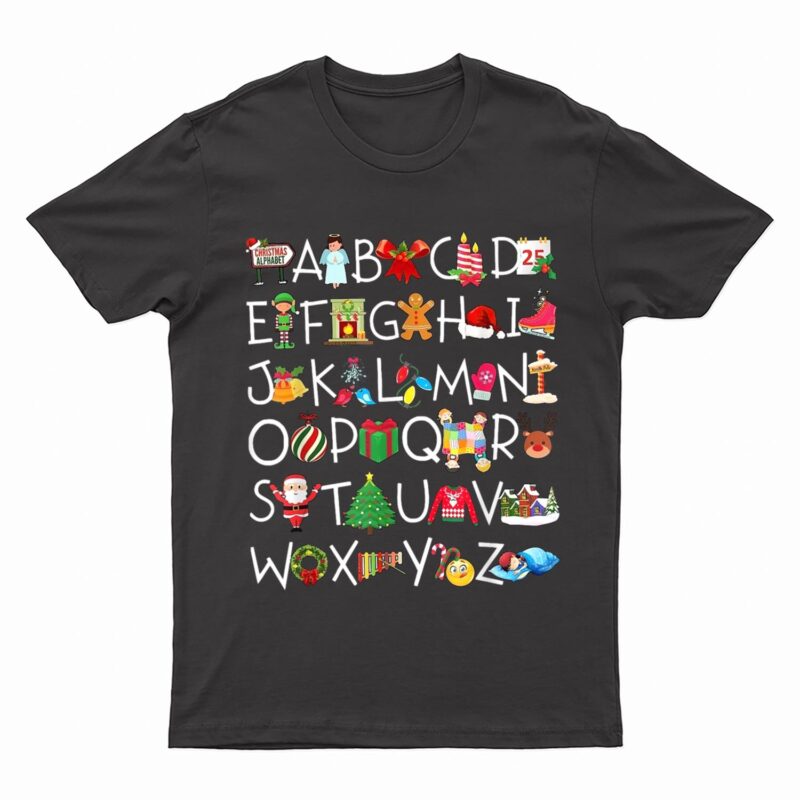 Christmas Alphabet A.B.C Teacher Costume T-Shirt
