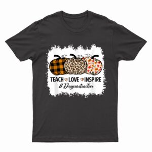 Daycare Teacher Back To School Pumpkin Fall Teacher T-Shirt