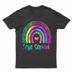 ECSE Squad Team Tie Dye Rainbow Back To School Teacher T-Shirt