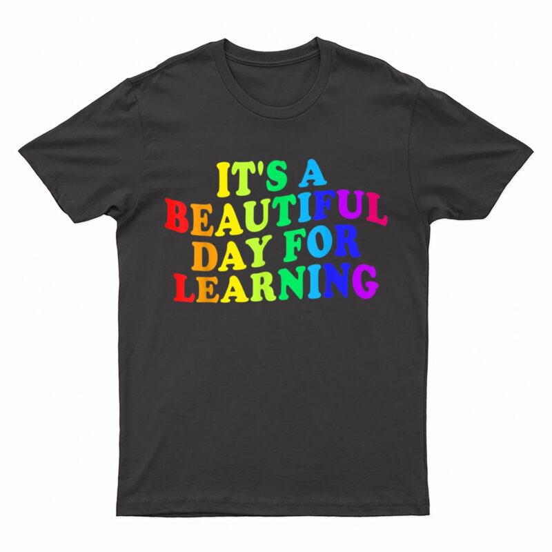 First Day of School Gift Teacher Students Rainbow Colorful T-Shirt
