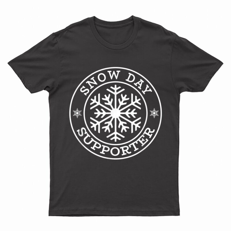 Funny Snow Day Supporter Teacher Student Winter Snowflake T-Shirt