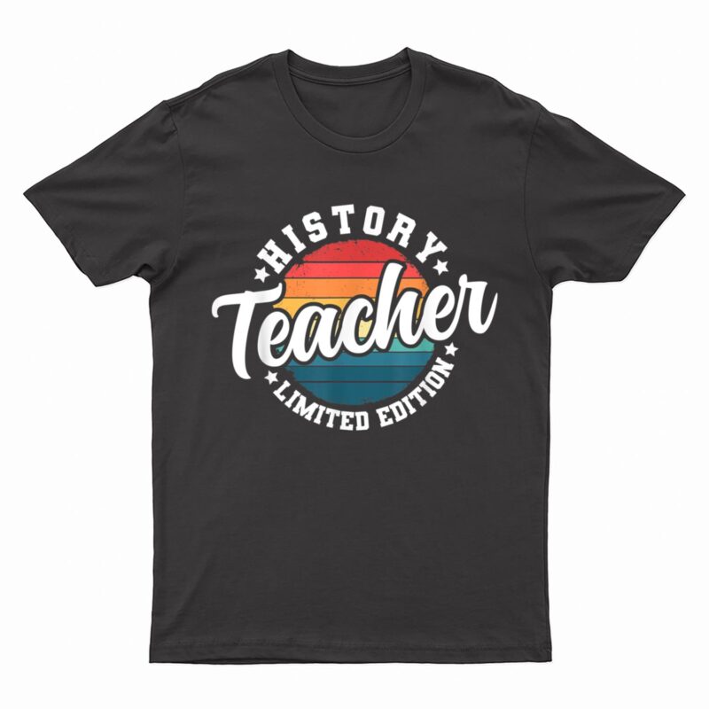 Funny Title Profession Vintage History Teacher T-Shirt
