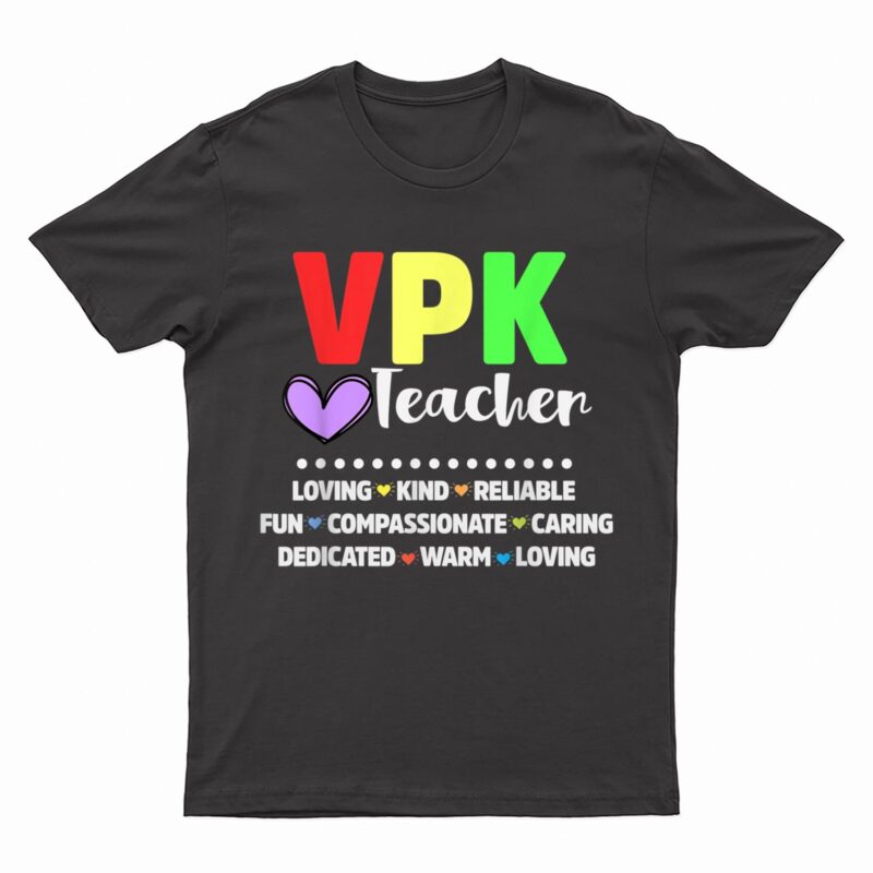 Funny VPK Teacher Voluntary Prekindergarten Back To School T-Shirt
