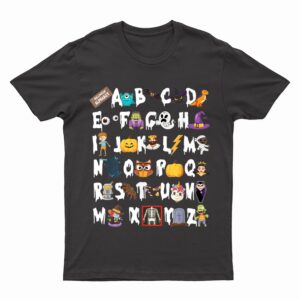Halloween Alphabet ABCs Learning Kindergarten Teacher T-Shirt