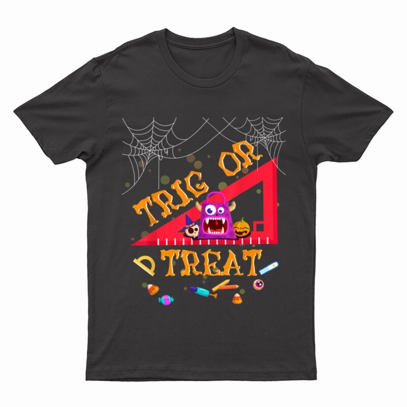 Halloween Math Teacher Trig Or Treat Student Teacher Gifts T-Shirt