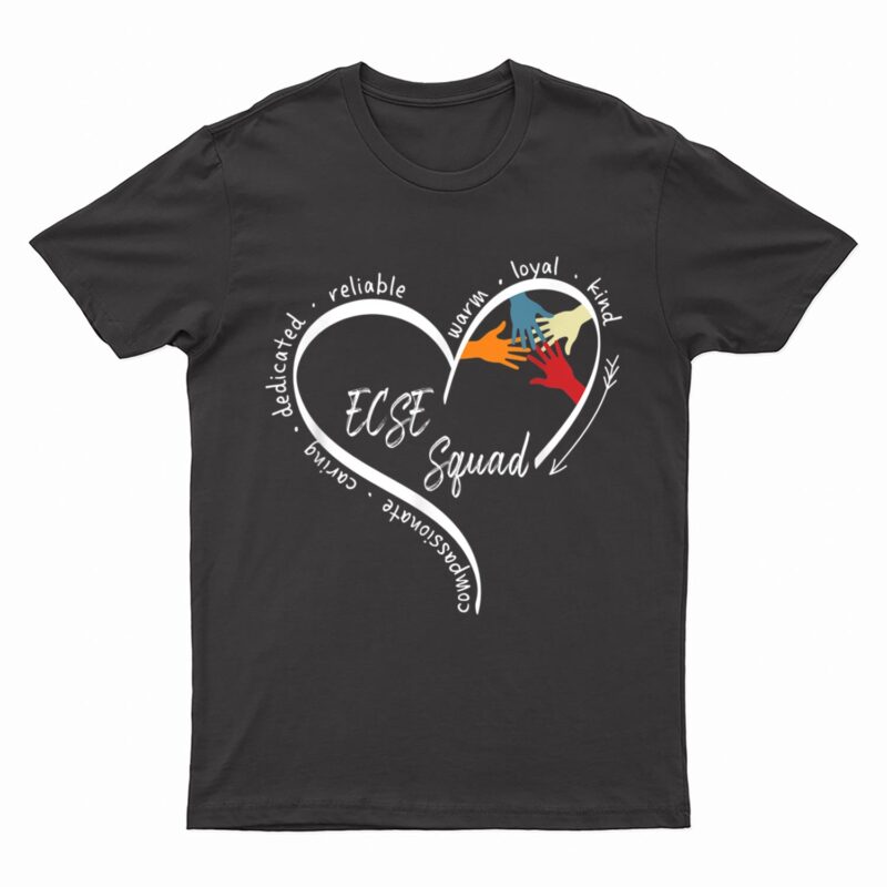 Heart Special Education ECSE Teacher Back To School T-Shirt