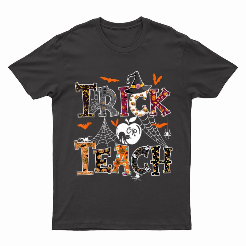 Holiday Thanksgiving Halloween Teacher Trick Or Treat T-Shirt