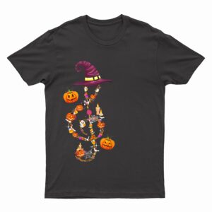 Music Note Symbol Halloween Clef Musical Teacher Music Lover T-Shirt