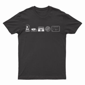 Music teacher  Cool music themed party  Evolution of music T-Shirt