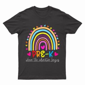Pre-K rainbow teacher team Pre-K squad girls boys T-Shirt