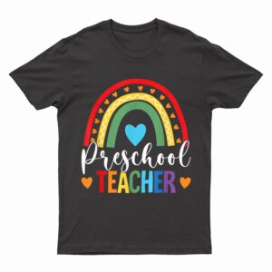 Preschool Rainbow Fun Back To School Preschool Pre-K Teacher T-Shirt