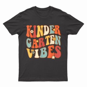 Retro Kindergarten Vibes School Teacher flower hippie 60s T-Shirt