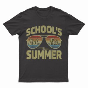 Retro Last Day Of School- Schools Out For Summer Teacher Day T-Shirt