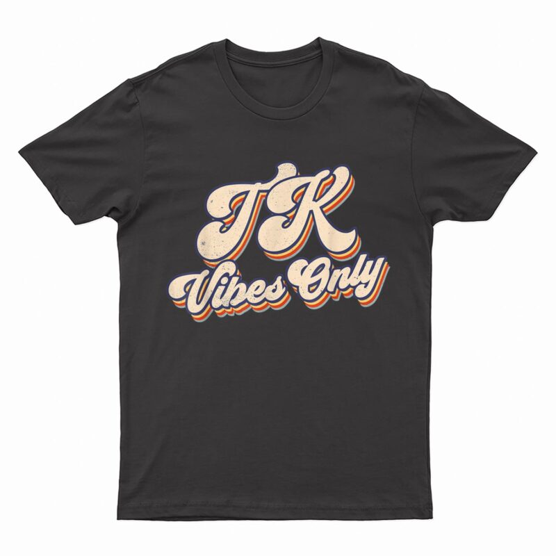 Retro Vintage TK Vibes Teacher Student Back To School T-Shirt