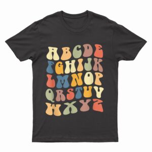 Teacher School Alphabet Vintage Retro T-Shirt