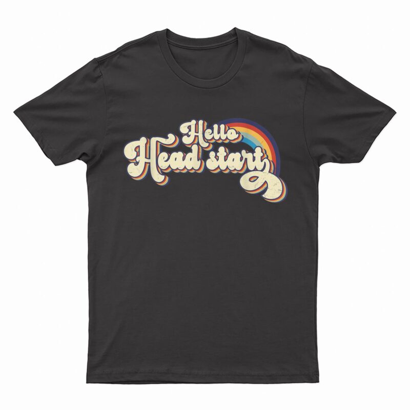 Team Head Start Squad Back To School Rainbow Kids Teacher T-Shirt