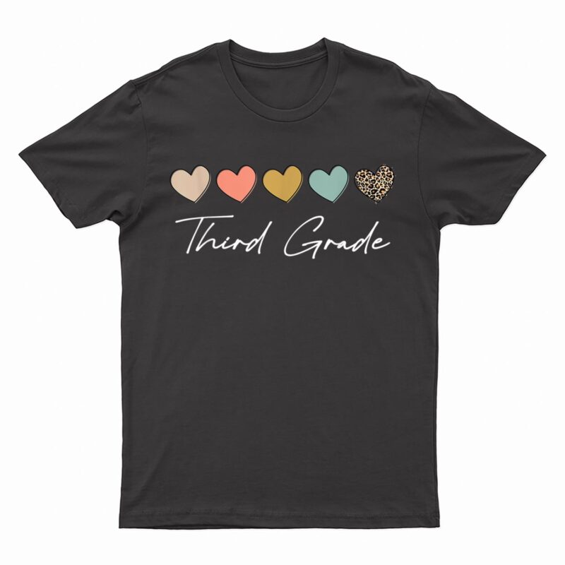 Third Grade Girls Boys Teacher Team 3rd Grade Squad T-Shirt
