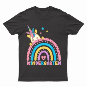 Unicorn Rainbow Kindergarten Teacher First Day of School T-Shirt