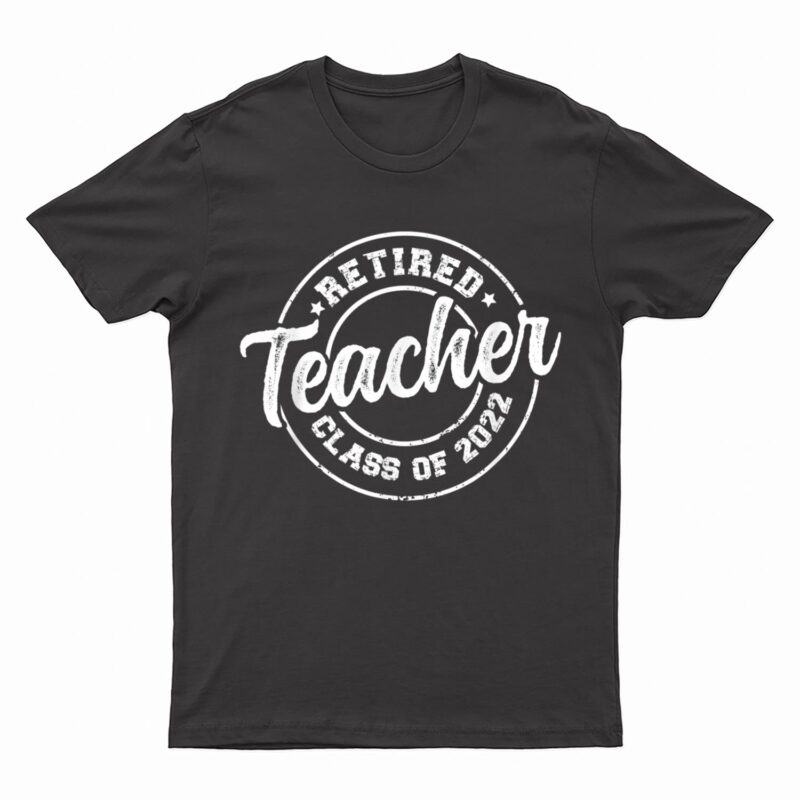 Vintage Distressed Retired Teacher Class Retirement T-Shirt