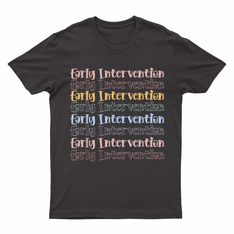 Vintage Early Intervention Ecse Teacher Childhood Education T-Shirt